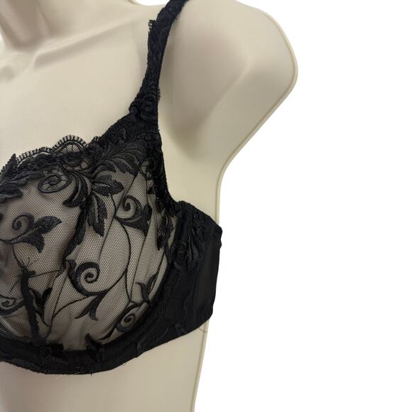 Soma Black Sensuous  Lace Unlined Bra Womens 36C - Picture 2 of 6